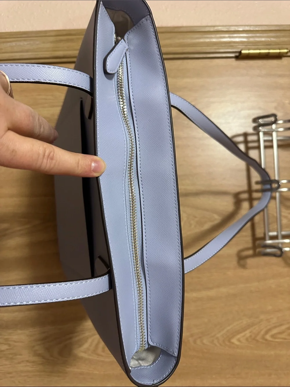 kate spade Lilac Saffiano Leather Tote